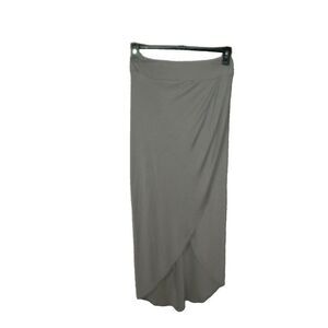 KENNETH COLE  Women's Skirt Maxi Size Medium Taupe Faux Wrap‎ Pull on